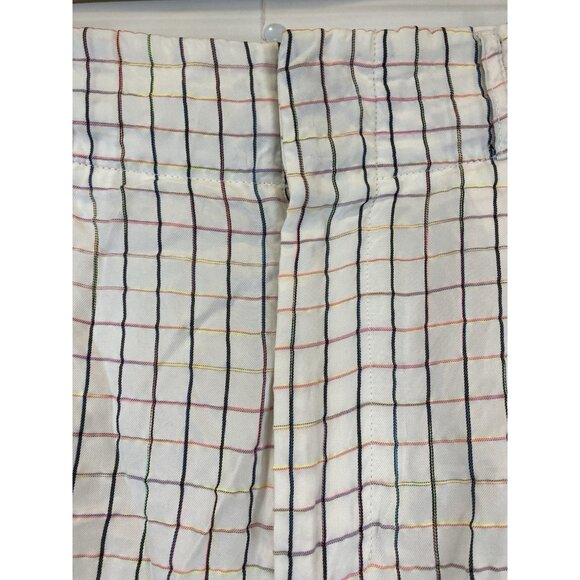 Scotch & Soda Checked Flat Front Ankle Length Pant Tailored Multicolored Large - Picture 7 of 12